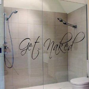 NEW Creative Bathroom Wall Shower Decal